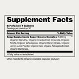 Supplements Organic Spirulina and Chlorella Capsules | Chlorophyll and Protein Rich Blue Green Algae Superfood Supplement for Energy and Immune Support, Vegan, Non GMO, Greens Blend, 120 Capsules