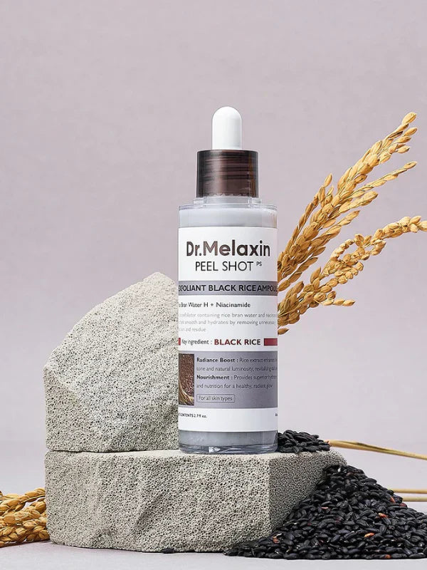Peel Shot Glow Rice Ampoule Duo - Serums for Brightening, Exfoliating, and Moisturizing - Suitable for All Skin Types